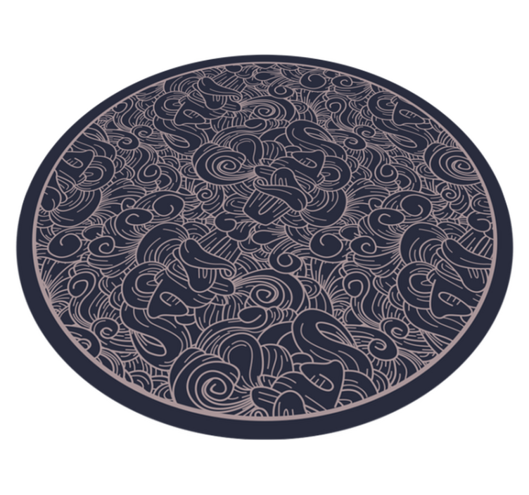Vinyl tapijt mandala draaipatroon - TenStickers