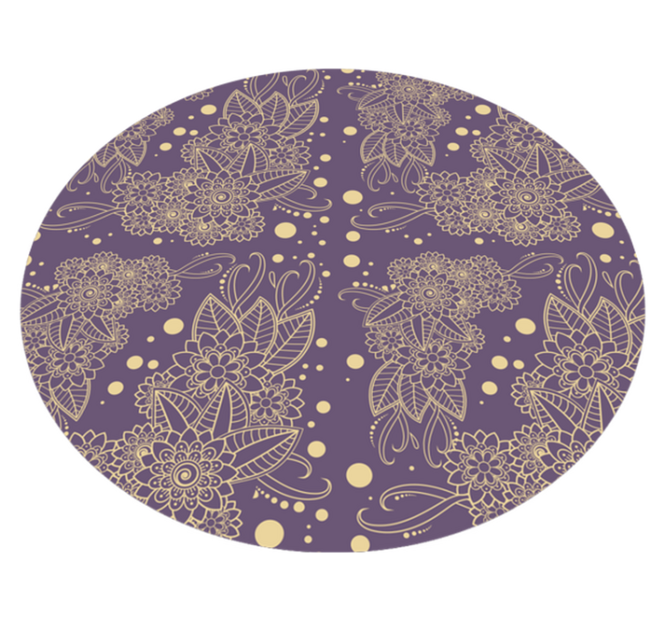 Vinyl tapijt mandala mandala motief elegant - TenStickers