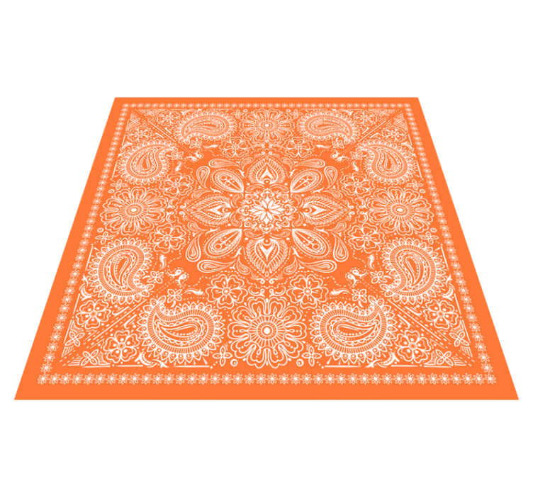 Vinyl tapijt mandala mandala ornament - TenStickers