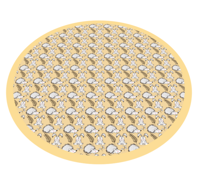 Egel illustratie vinyl tapijt baby - TenStickers