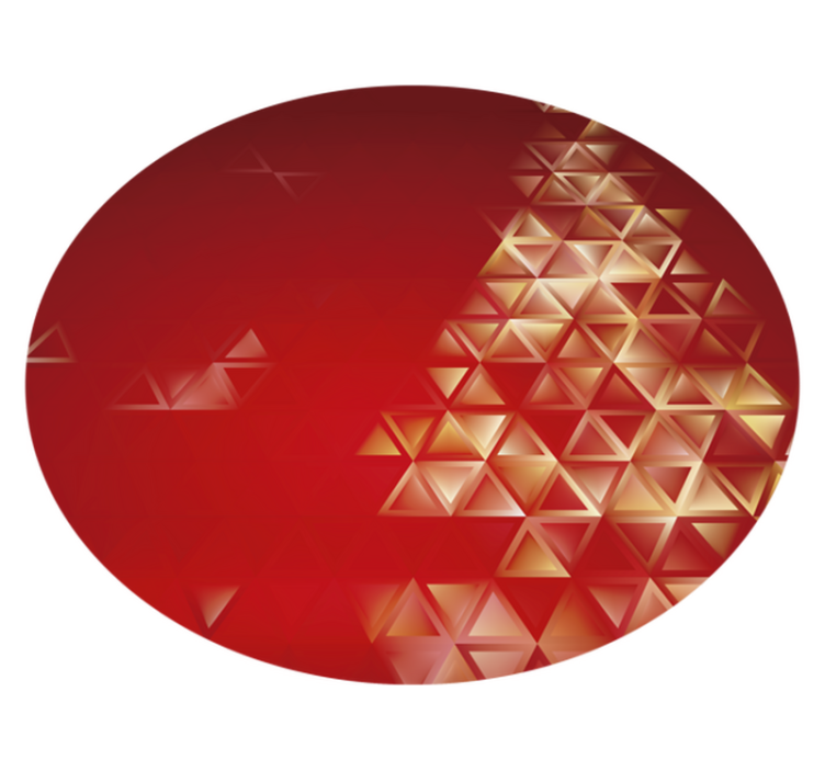 Geometrische ombre bol vinyl tapijt geometrisch - TenStickers
