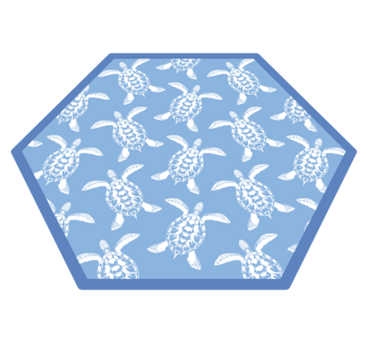 Schildpad patroon vinyl tapijt badkamer - TenStickers