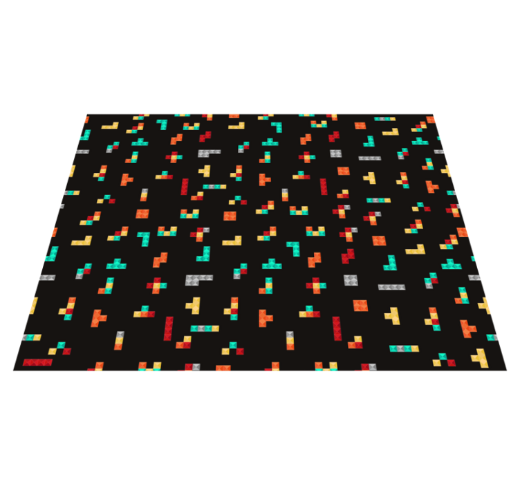 Tetris-thema vinyl tapijt spel - TenStickers