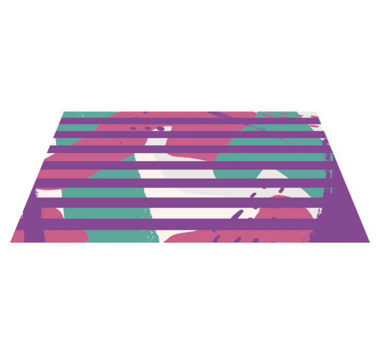 Gestreept patroon vinyl tapijt  - TenStickers