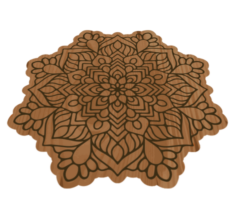 Vinyl tapijt mandala mandala intriciteit - TenStickers