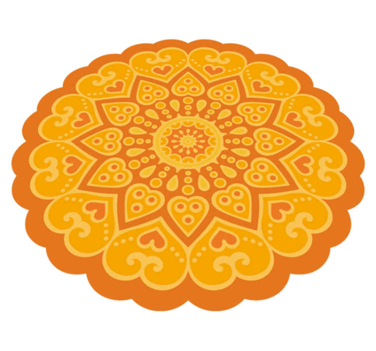 Vinyl tapijt mandala vloermandala accent - TenStickers