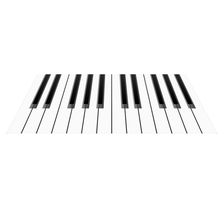 Moderne vinyl vloerkleed Grote piano - TenStickers