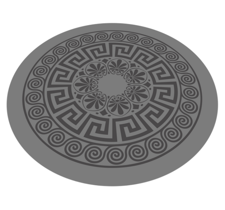 Vinyl tapijt mandala met mandala geïnspireerd motief - TenStickers