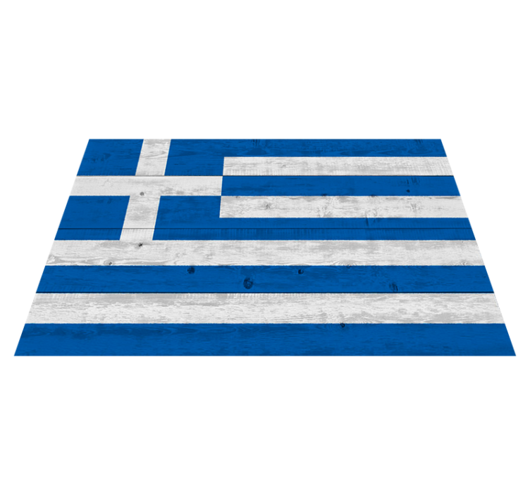 Gestreepte houten structuur vinyl tapijt textuur - TenStickers