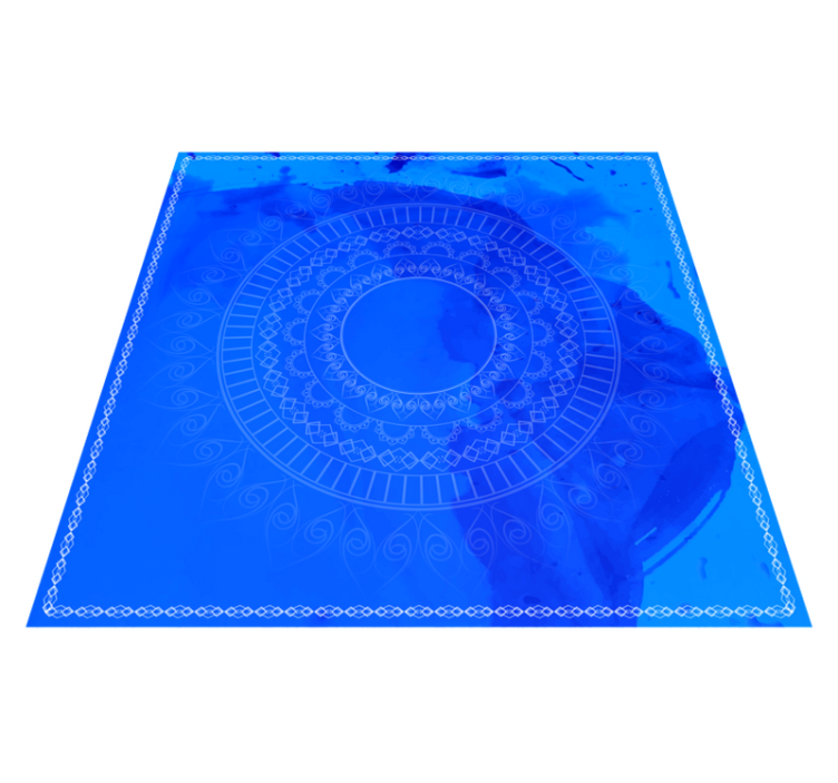 Vinyl tapijt mandala meditatiecirkel - TenStickers