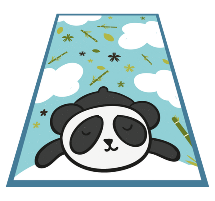 Panda droomlandschap vinyl tapijt kind - TenStickers