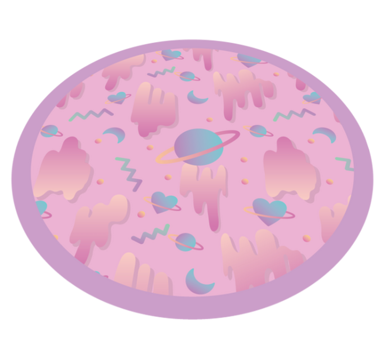 Planetaire speeltijd vinyl tapijt baby - TenStickers