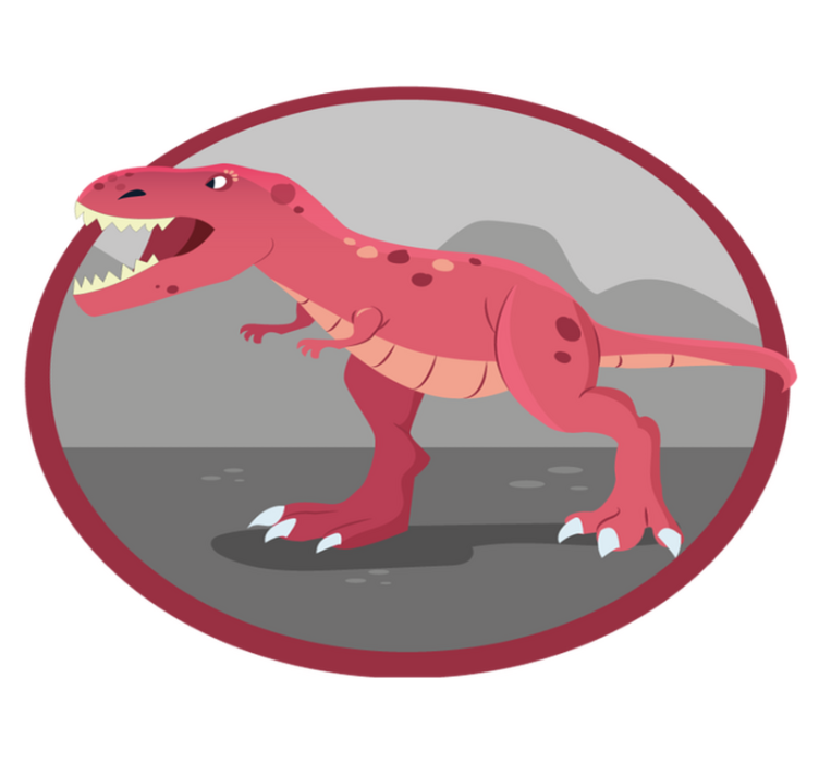 Dinosaurussen speeltijd vinyl tapijt kind - TenStickers