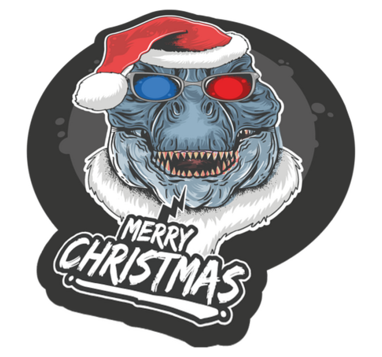 Feestelijk monstergejuich vinyl tapijt kerstmis - TenStickers