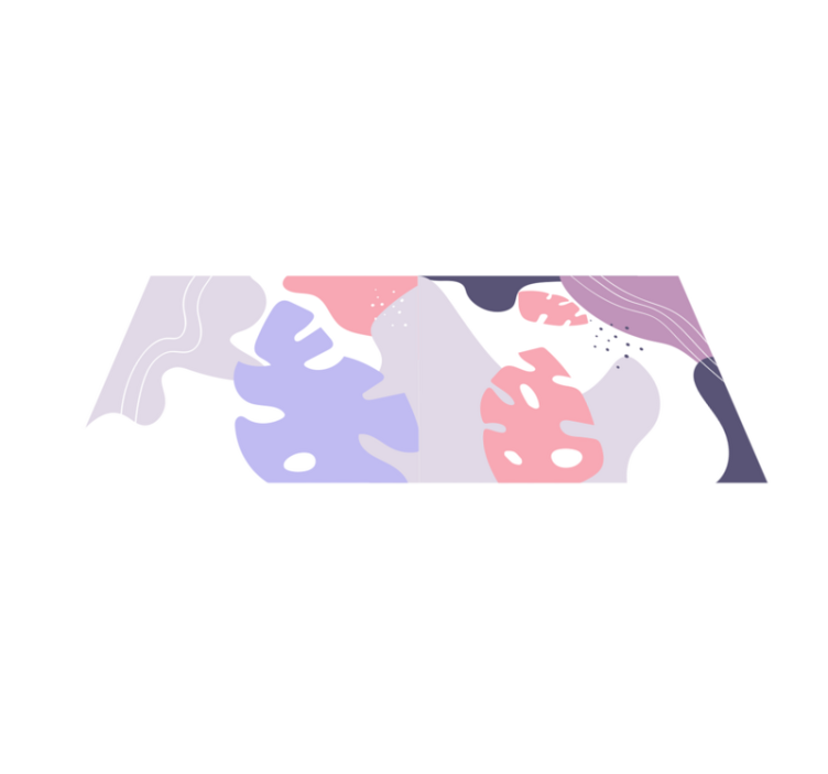 Abstracte monstera vinyl tapijt textuur - TenStickers