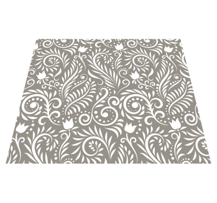 Paisley-elegantie vinyl tapijt bloemen en planten - TenStickers
