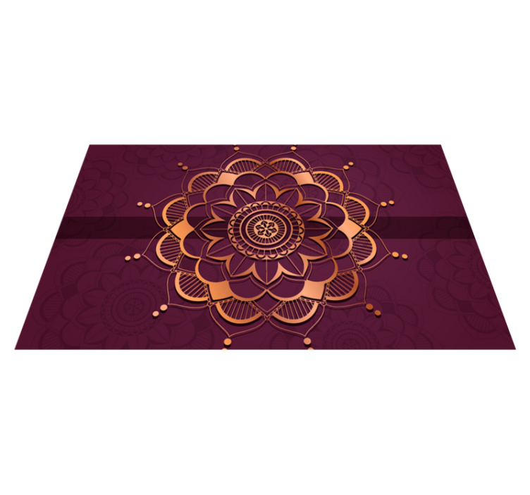 Vinyl tapijt mandala vloerdecoratie - TenStickers