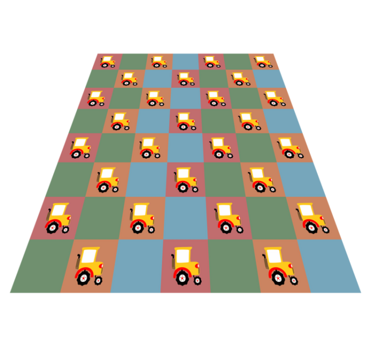 Trekker patroon vinyl tapijt meer kinderen - TenStickers