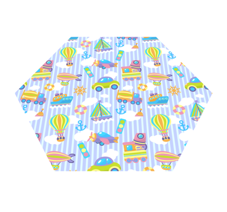 Kinderlijke beelden vinyl tapijt kind - TenStickers