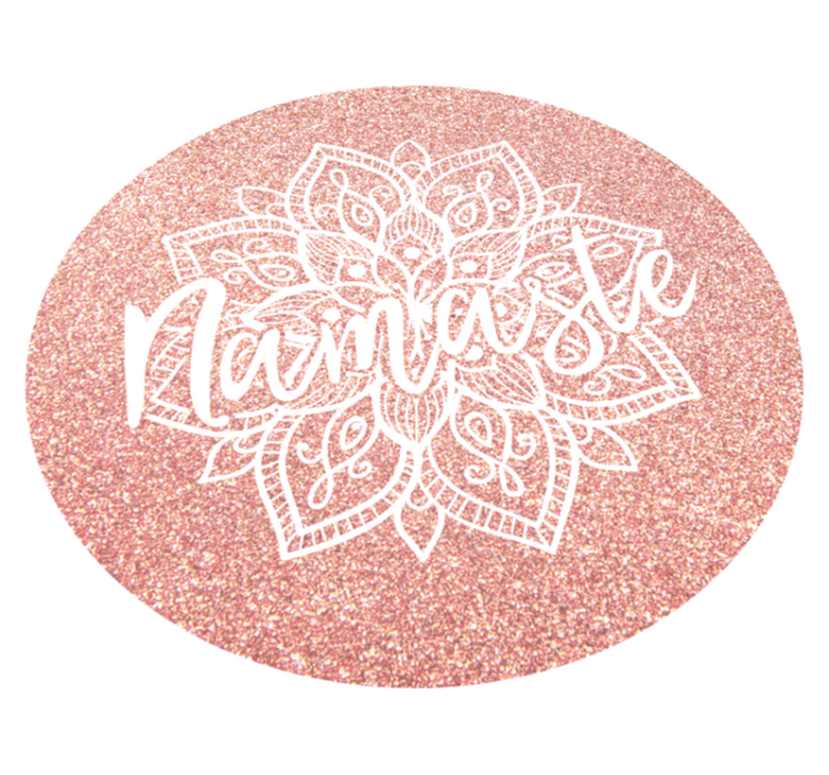 Vinyl tapijt mandala namaste motief - TenStickers