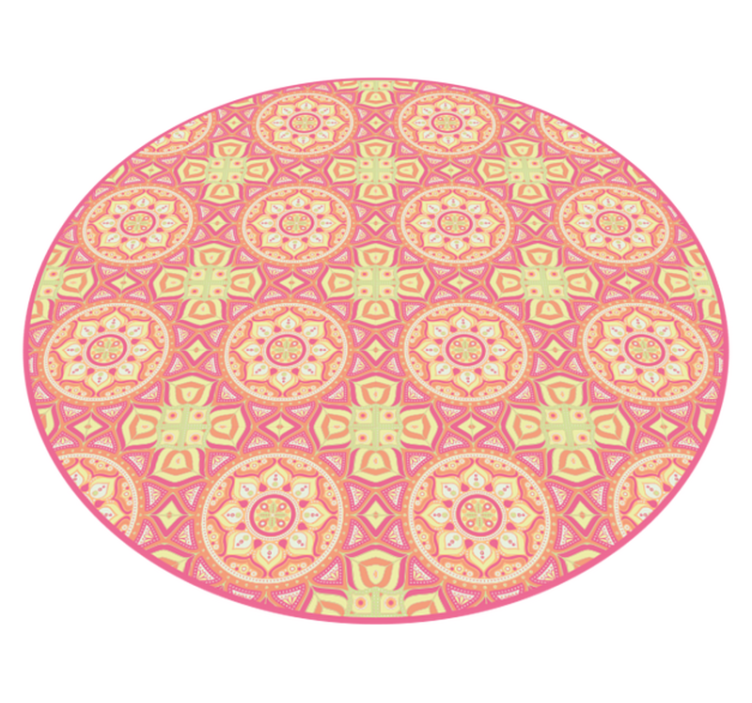 Vinyl tapijt mandala mandala patroon cirkel - TenStickers