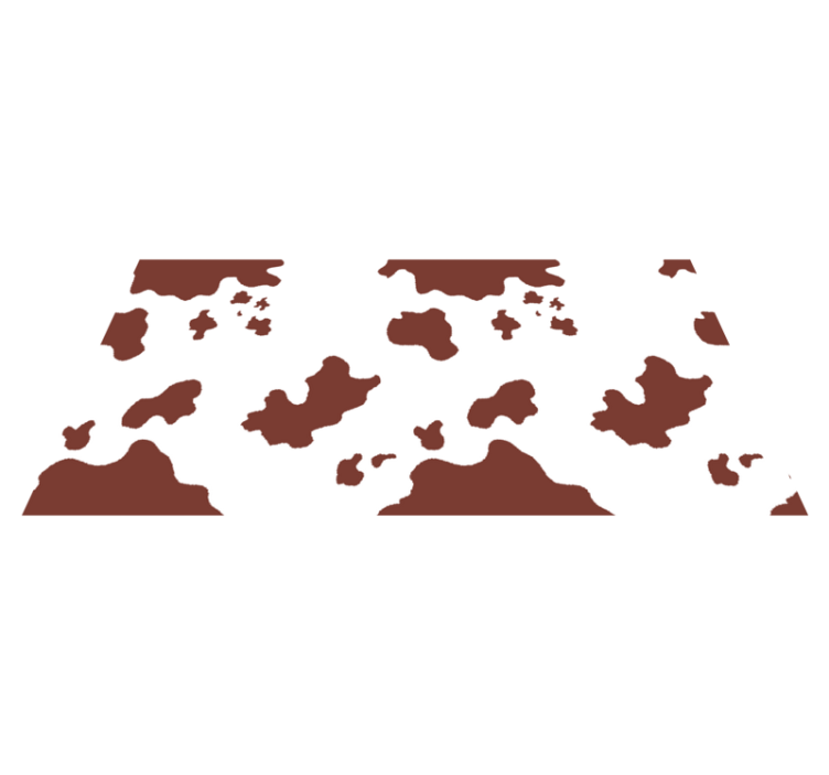 Koeienhuid vlekken vinyl vloerkleed dierenprint - TenStickers