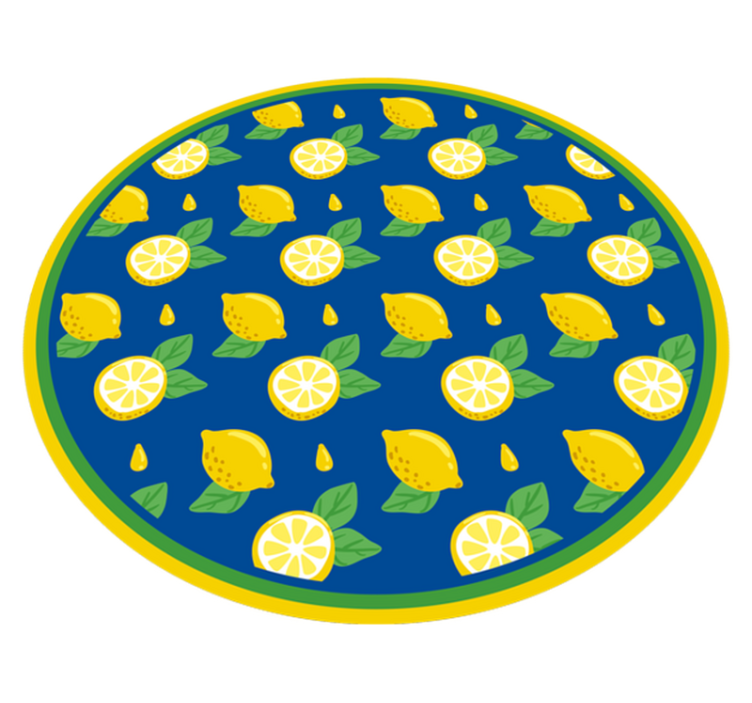 Citrus citroen ontwerp vinyl tapijt keuken - TenStickers