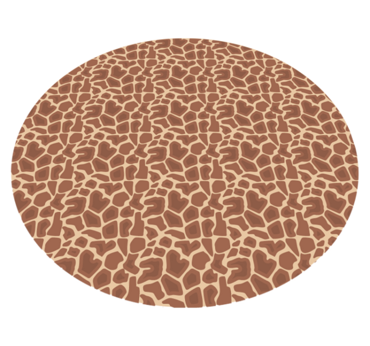 Giraffenpatroon vinyl vloerkleed dierenprint - TenStickers