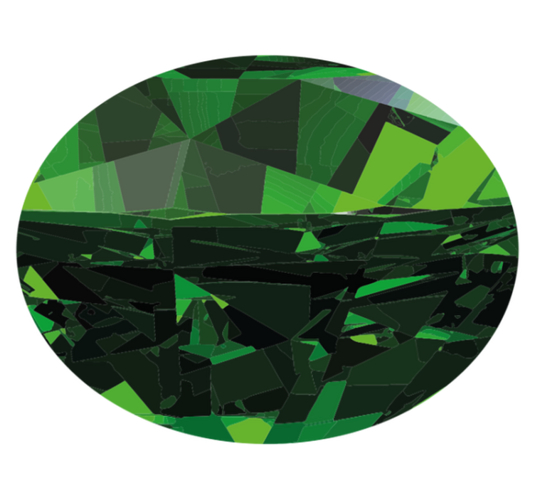 Geometrische groene facetten vinyl tapijt textuur - TenStickers