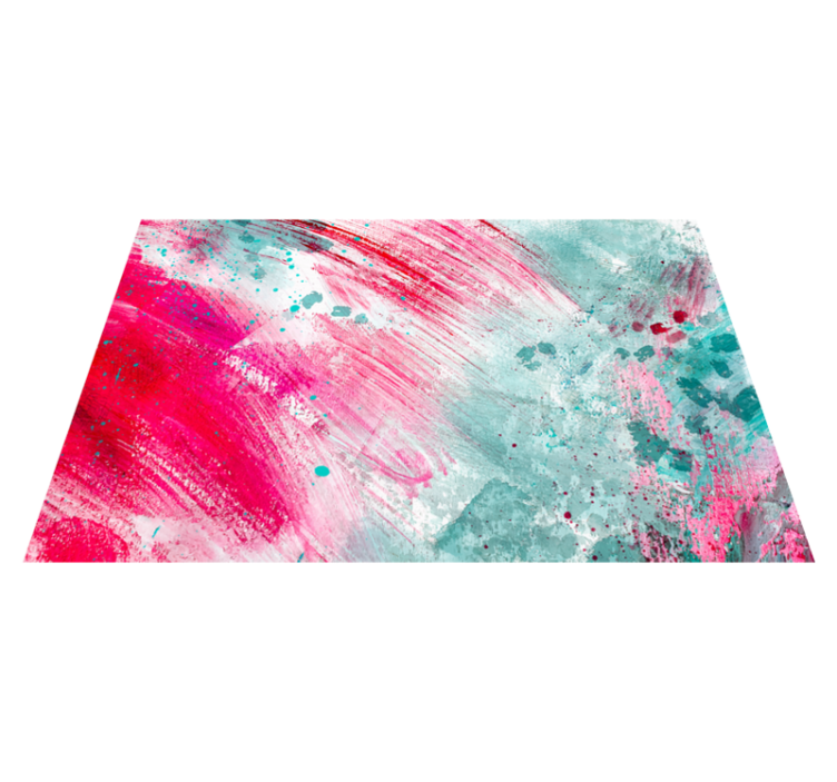 Spatten van kleuren vinyl tapijt modern - TenStickers