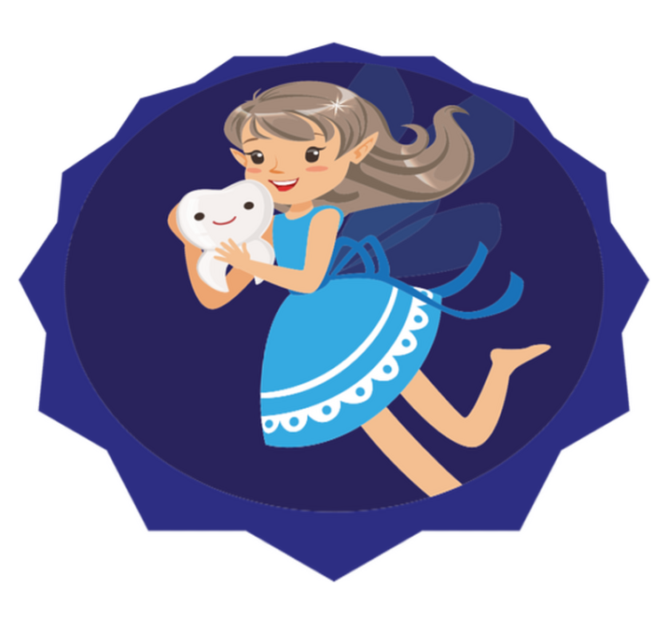 Tandenfee avontuur vinyl tapijt kind - TenStickers