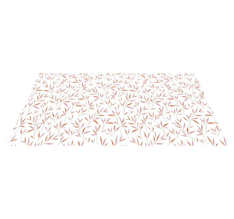 Delicaat bladpatroon vinyl tapijt bloemen en planten - TenStickers