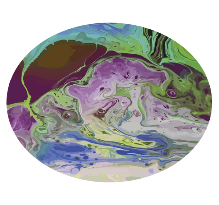 Wervelende kleurpatronen vinyl tapijt textuur - TenStickers