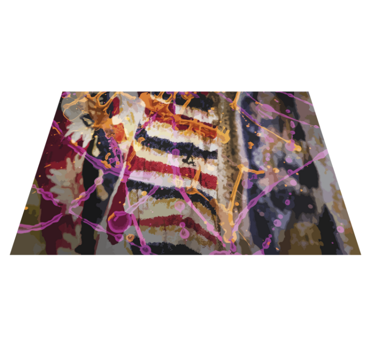 Vinyl tapijt textuur abstracte kleurenstroom - TenStickers