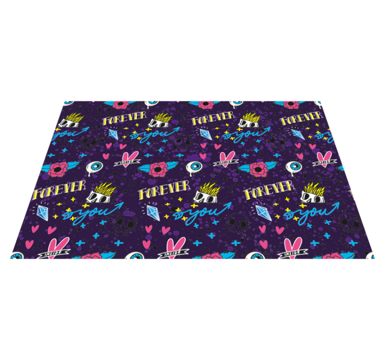 Voor altijd ontwerp jij vinyl tapijt meer kinderen - TenStickers