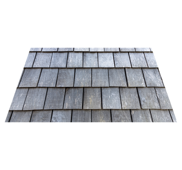 Dakspanenpatroon vinyl tapijt stenenstructuur - TenStickers