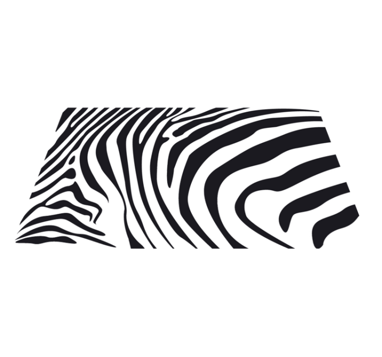 Vinyl vloerkleed dierenprint zebra lijnen - TenStickers