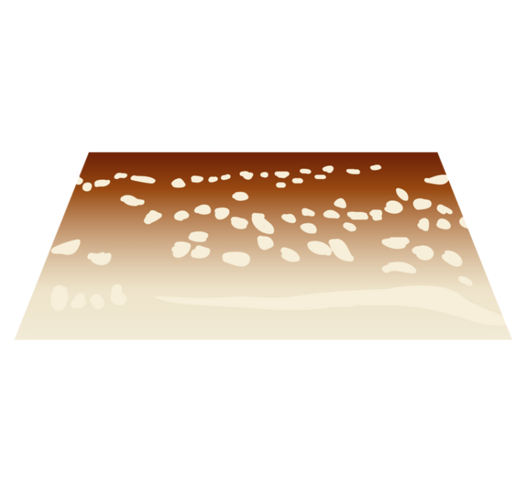 Bruine loopbrug vinyl tapijt stenenstructuur - TenStickers