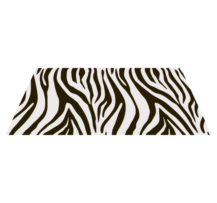Zebrastrepenmotief vinyl vloerkleed dierenprint - TenStickers