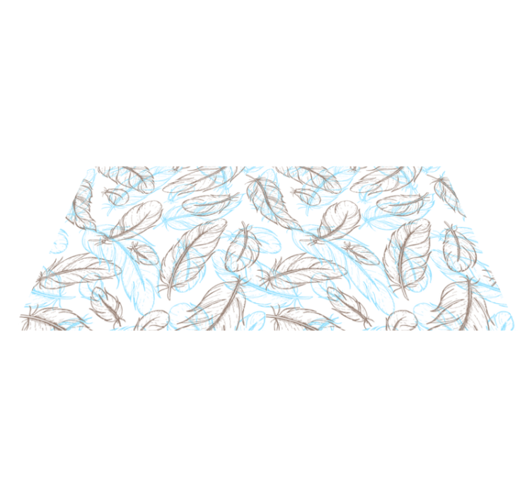 Vinyl tapijt ontvangsthal natuur geïnspireerde bladeren - TenStickers