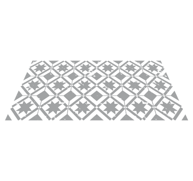 Tegels met sterpatroon vinyl tapijt mozaïek - TenStickers