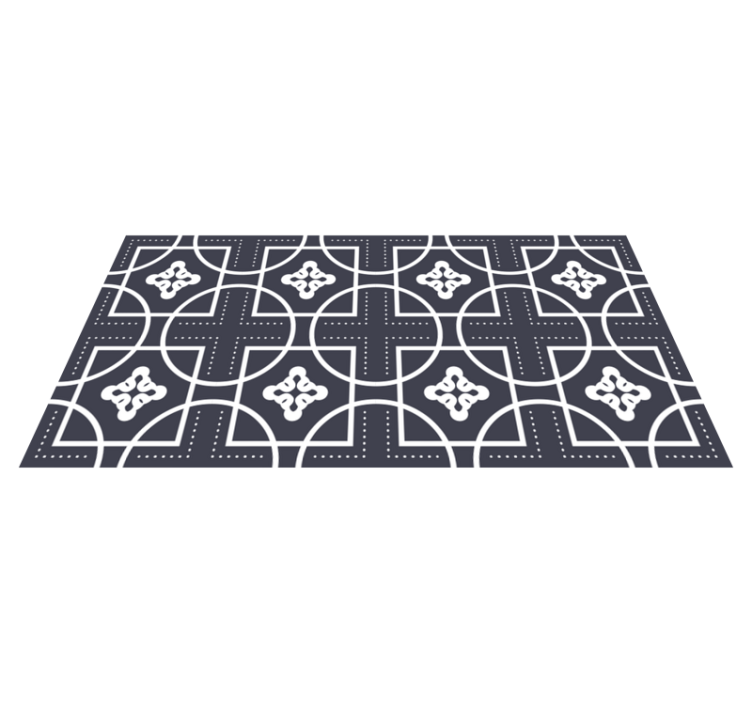 Vormspel vinyl tapijt geometrisch - TenStickers