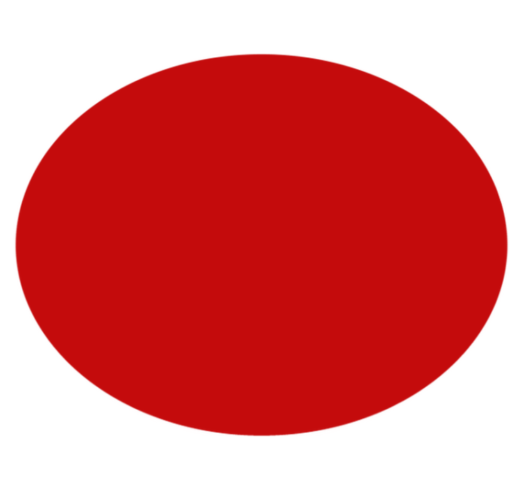 Solide rode cirkel vinyl tapijt rond - TenStickers