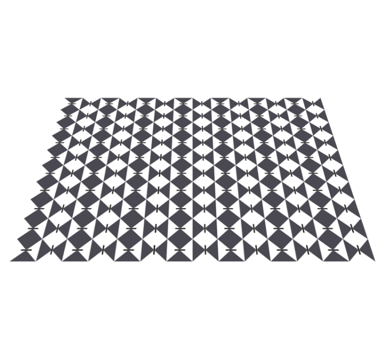 Modern ruitpatroon vinyl tapijt geometrisch - TenStickers