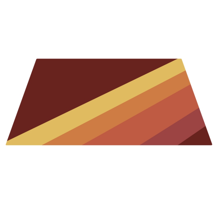 Levendig gestreept motief vinyl tapijt minimalistisch - TenStickers