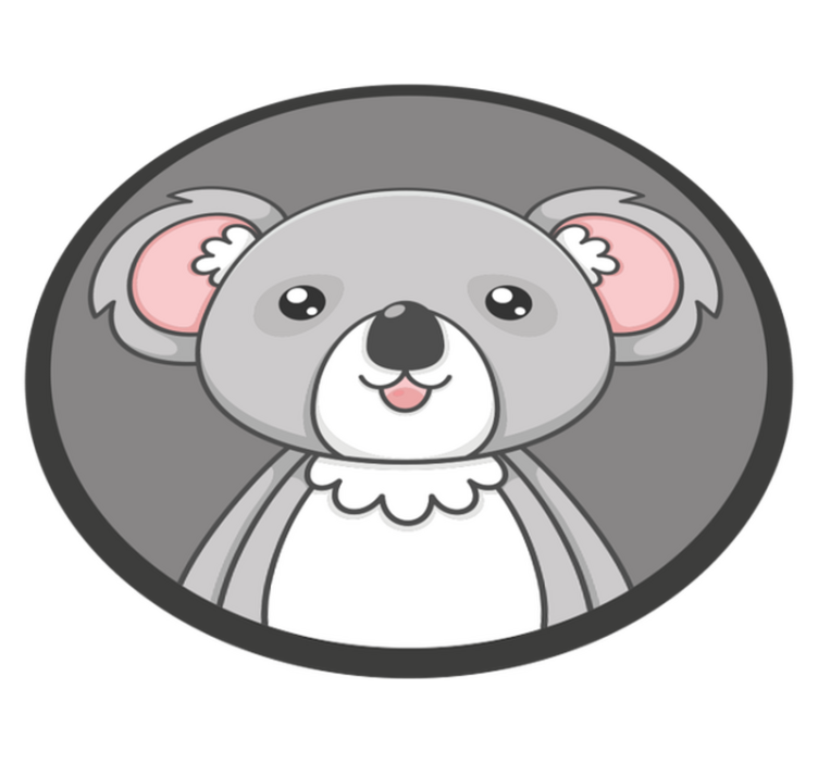 Schattige koala-illustratie vinyl tapijt kind - TenStickers