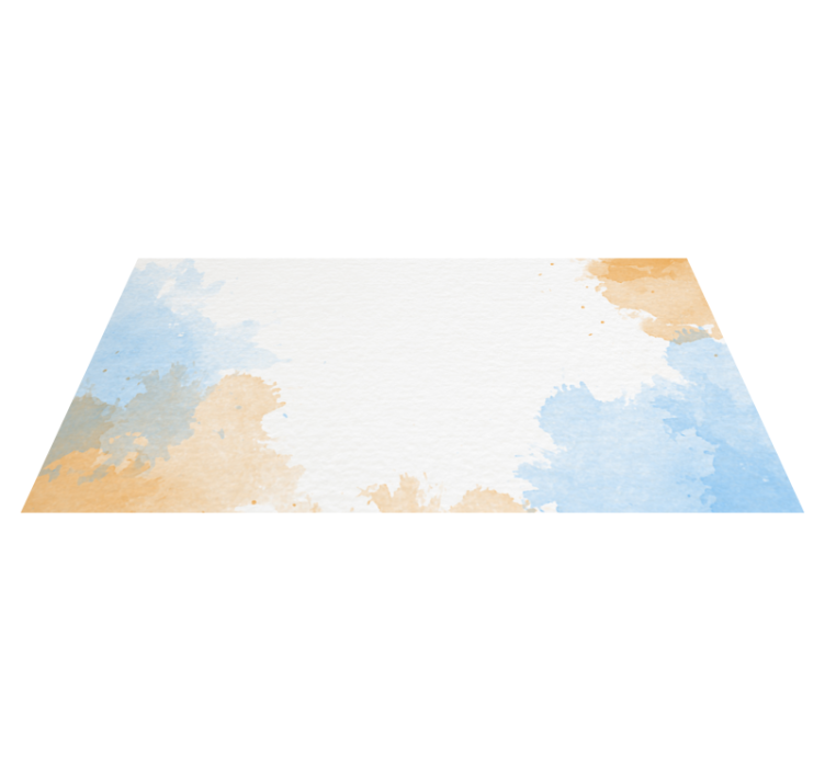 Zachte aquareltinten vinyl tapijt badkamer - TenStickers