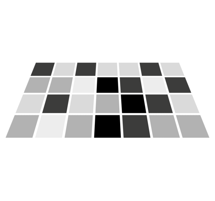 Grijstinten vierkanten vinyl tapijt badkamer - TenStickers