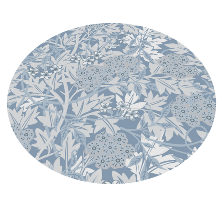 Bloesemcompositie vinyl tapijt bloemen en planten - TenStickers