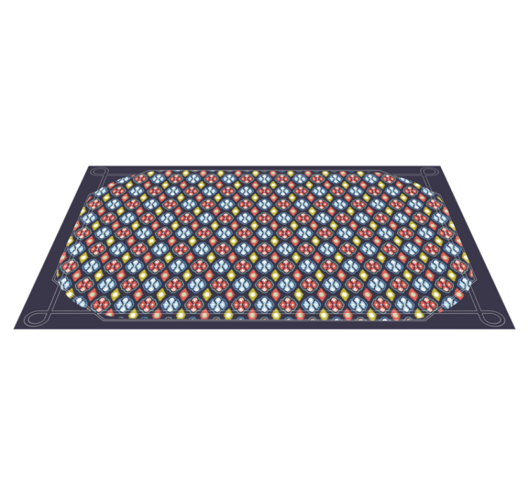 Kleurrijke mozaïekcompositie Vinyl tapijt ontvangsthal - TenStickers